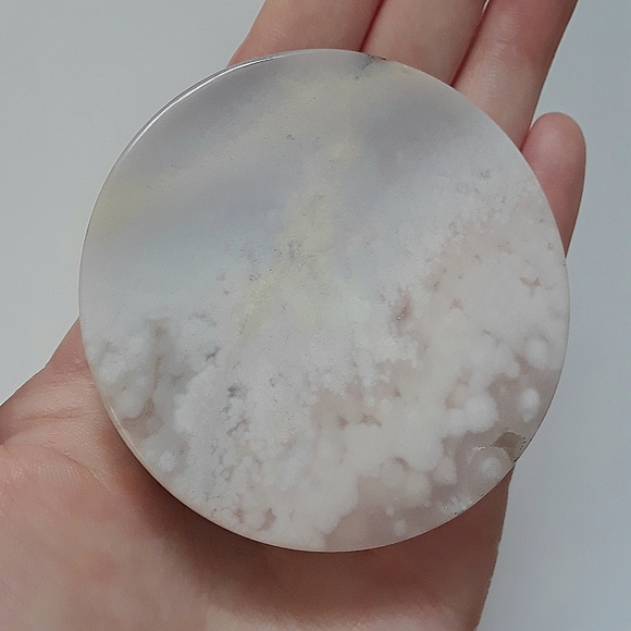 Pink Amethyst Disc *dent* - Picture 3 of 4